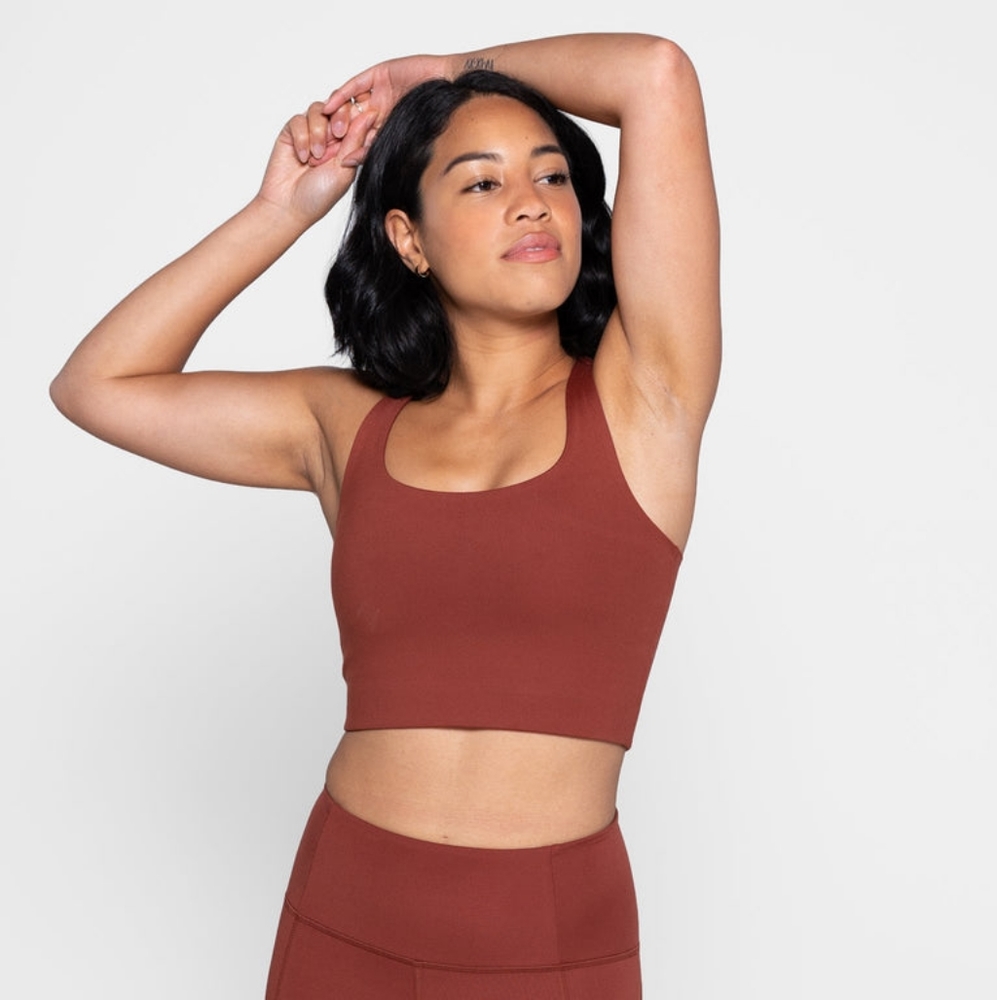 Girlfriend Collective Paloma Bra in Sedona